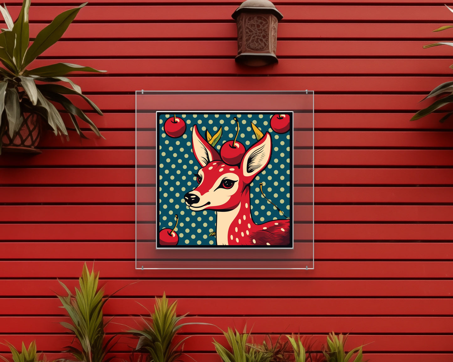 Baby Deer Garden Wall Art