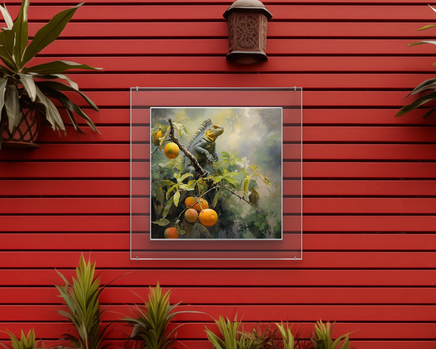 Orange Forest Garden Wall Art