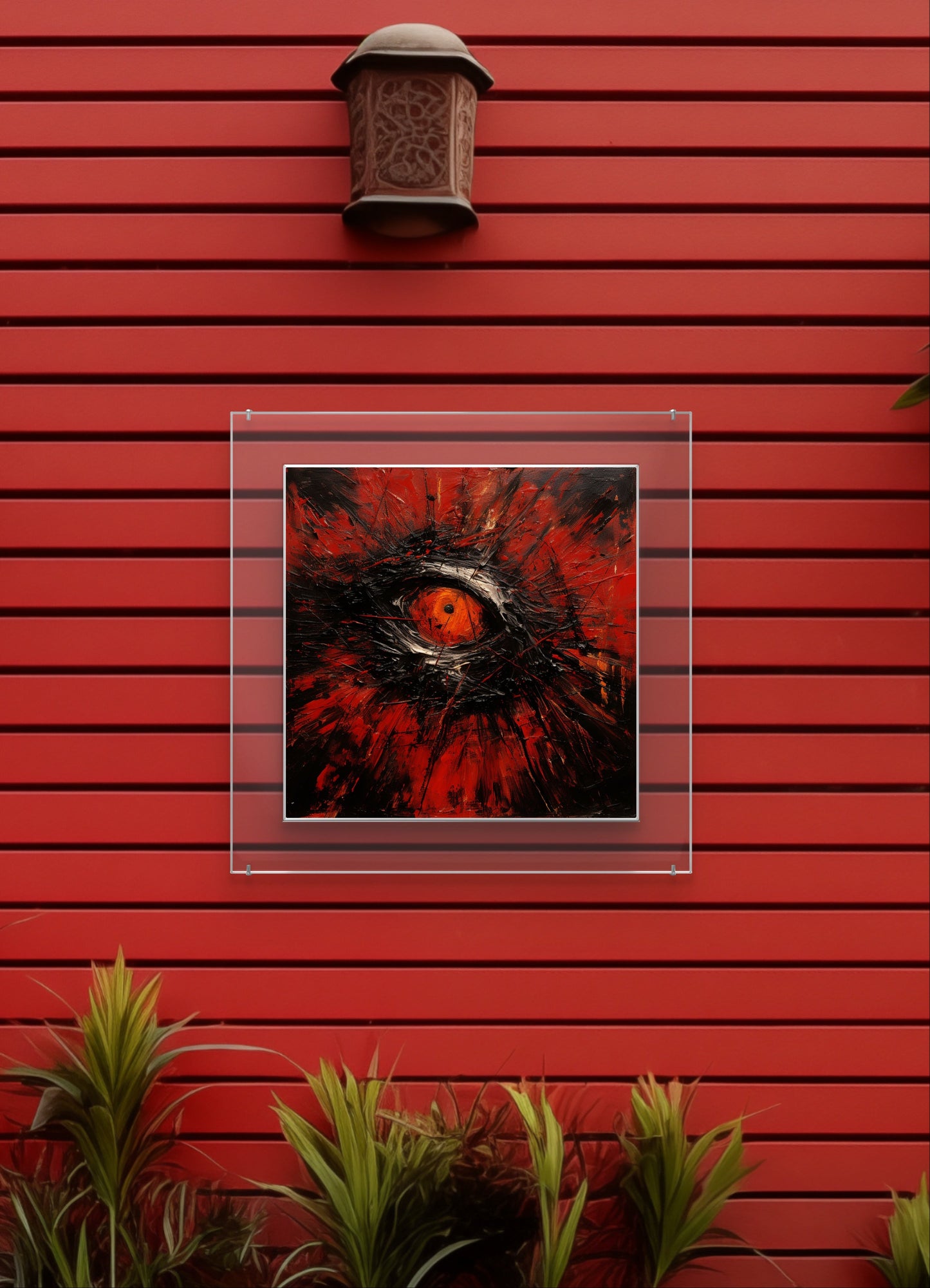 Red Eye Garden Wall Art