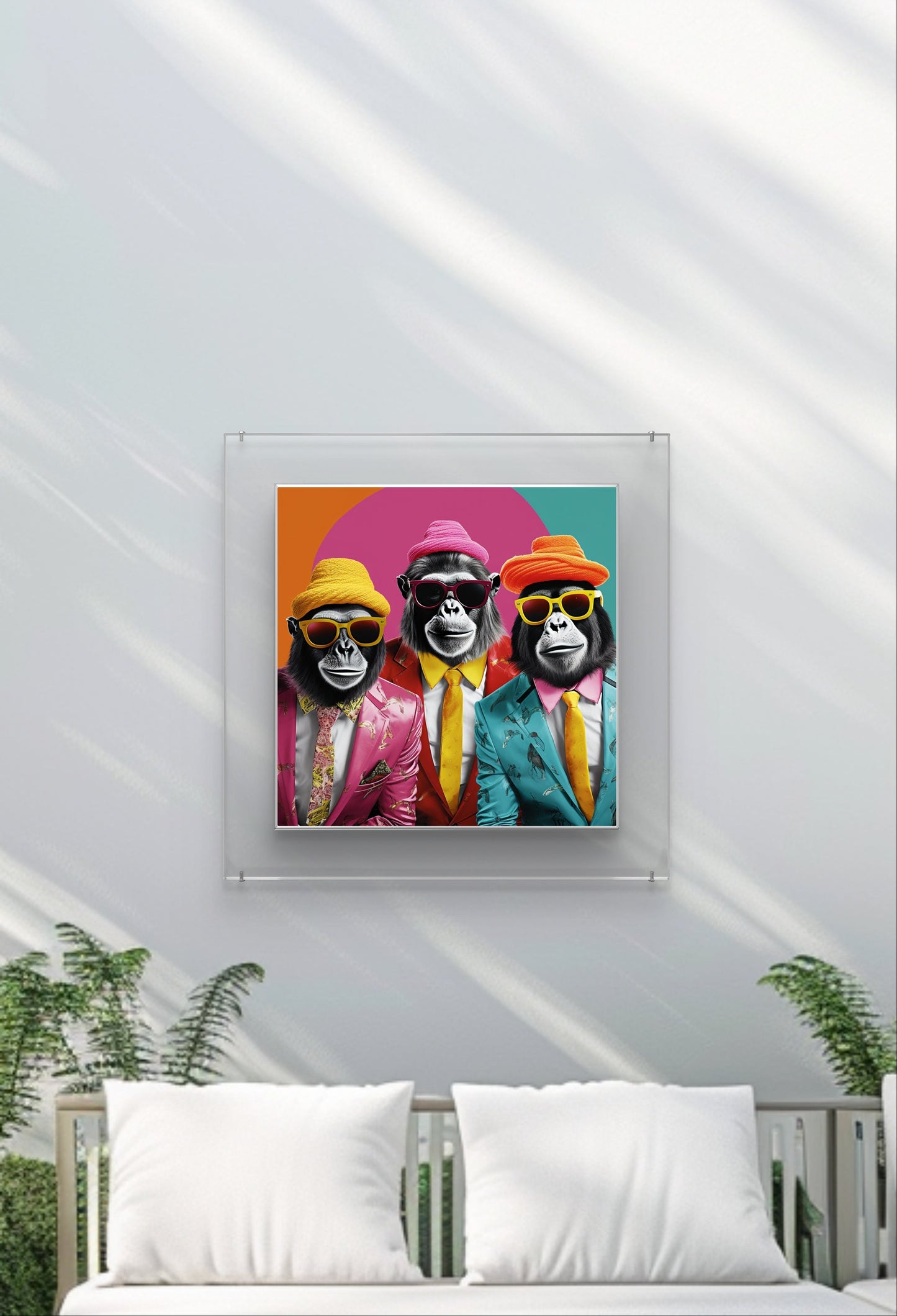 Three Cool Brothers Garden Wall Art