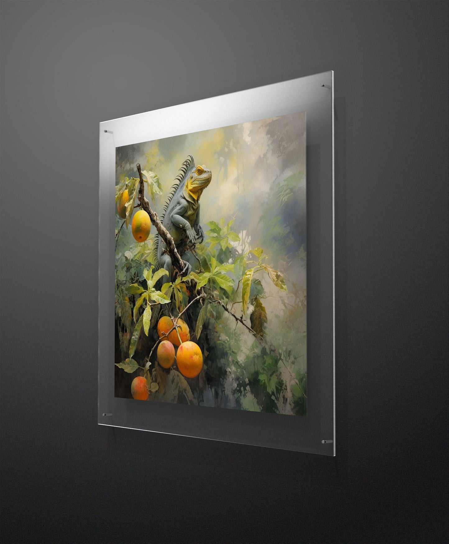 Orange Forest Garden Wall Art