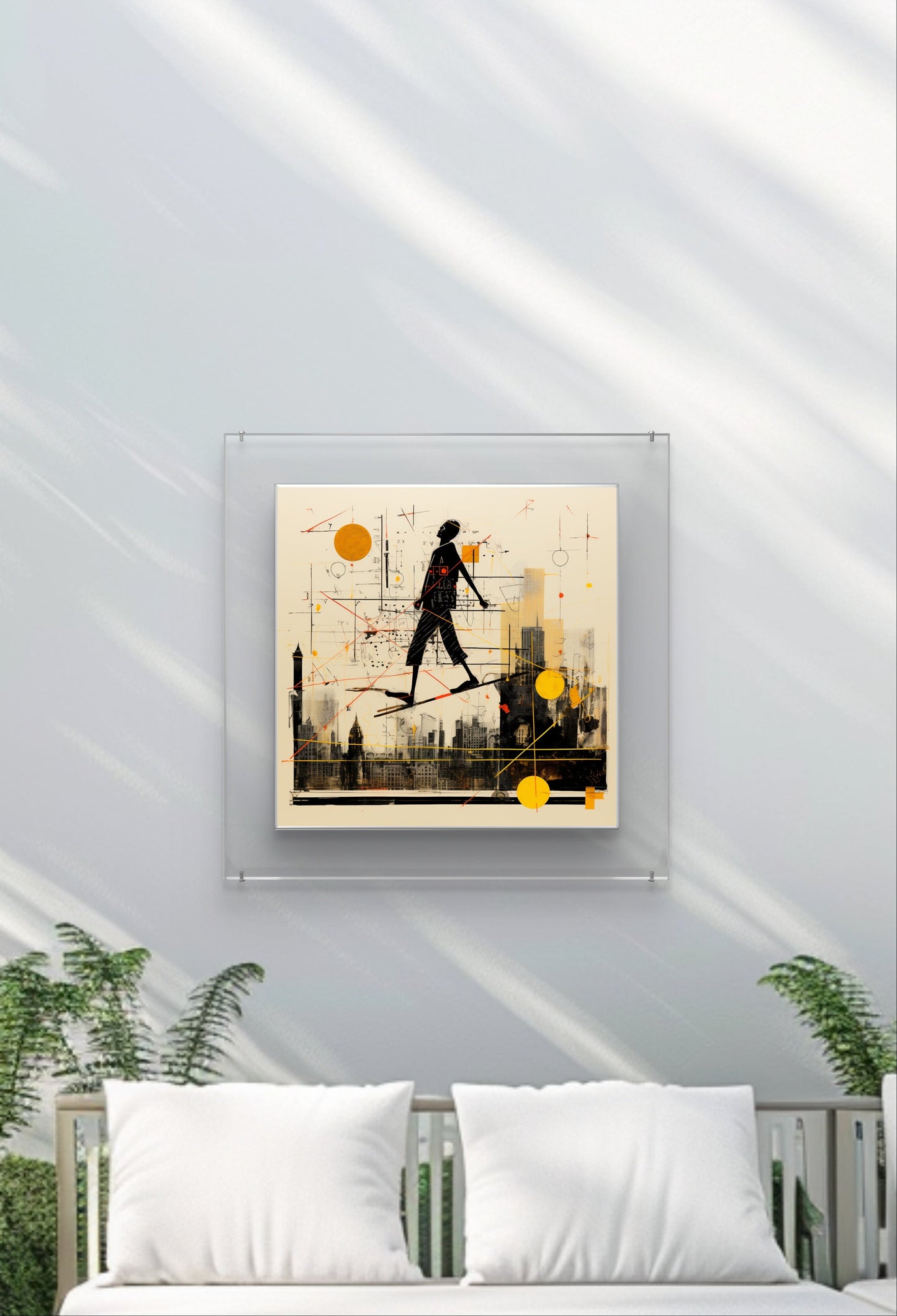 Walking in Sky Garden Wall Art