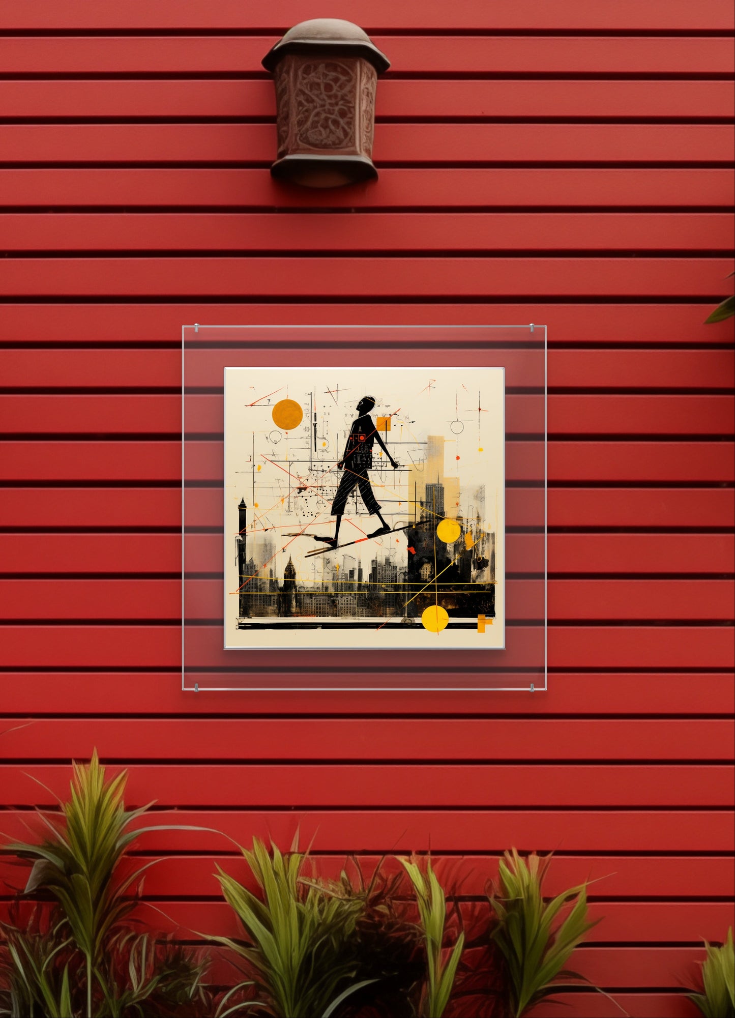 Walking in Sky Garden Wall Art