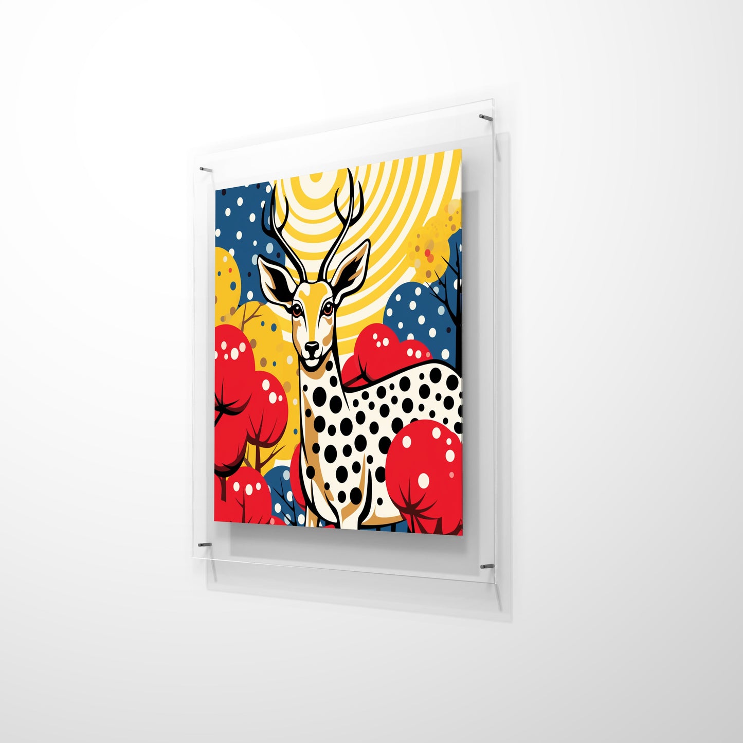 White Deer Garden Wall Star