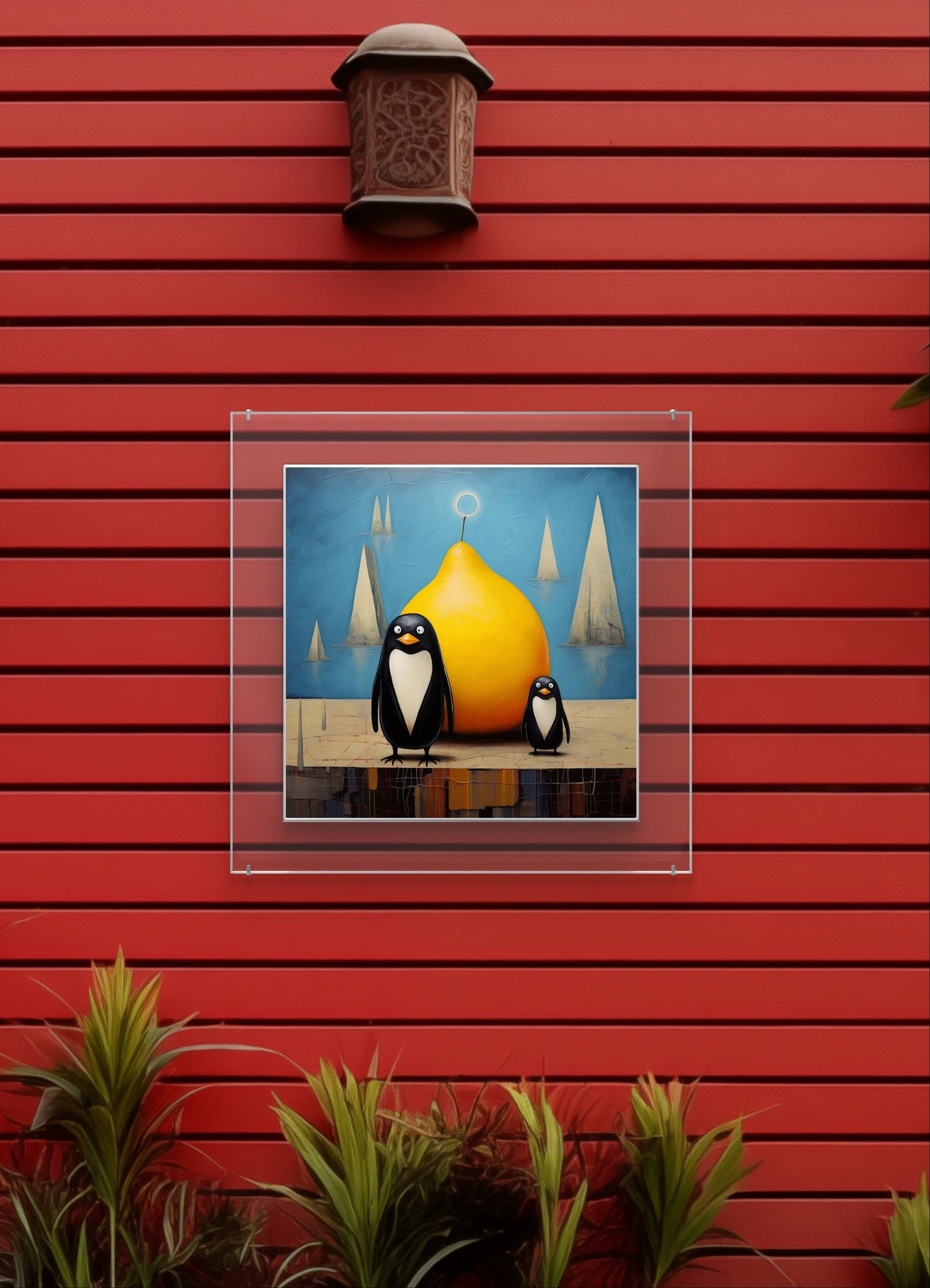 Penguin Boys Garden Wall Art