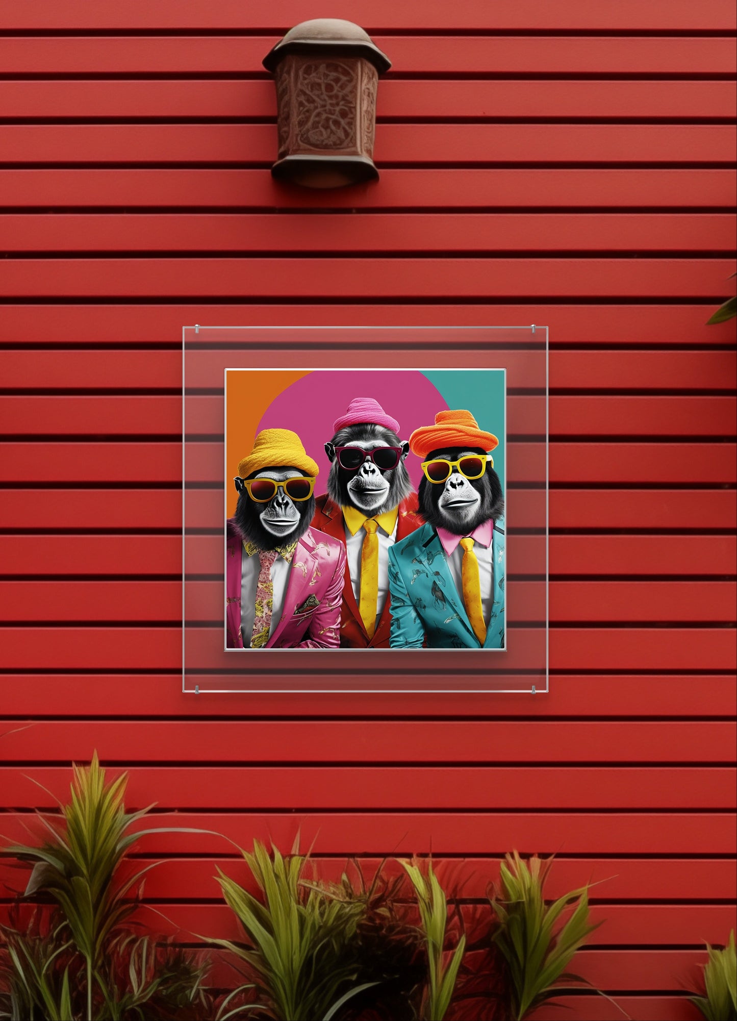 Three Cool Brothers Garden Wall Art