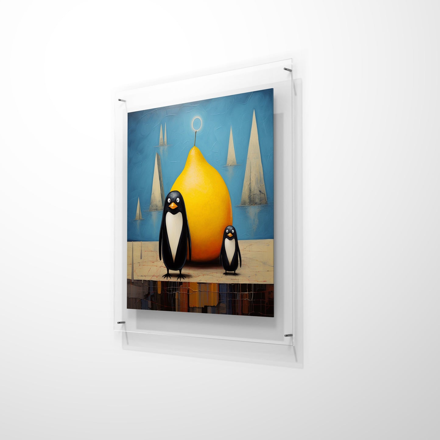 Penguin Boys Garden Wall Art