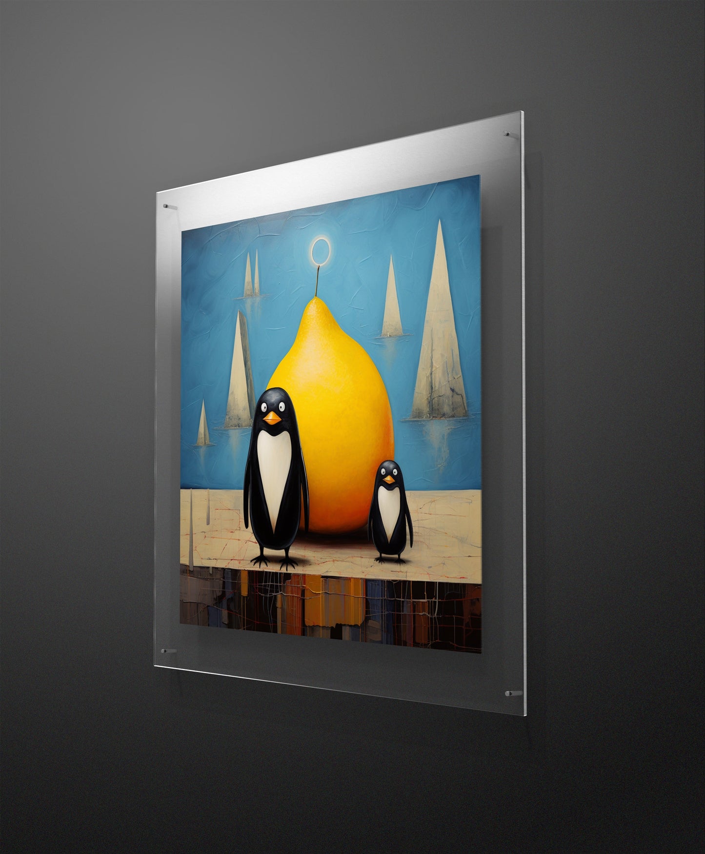 Penguin Boys Garden Wall Art