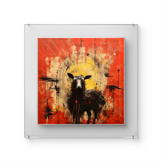 Atomic Sheep Garden Wall Art