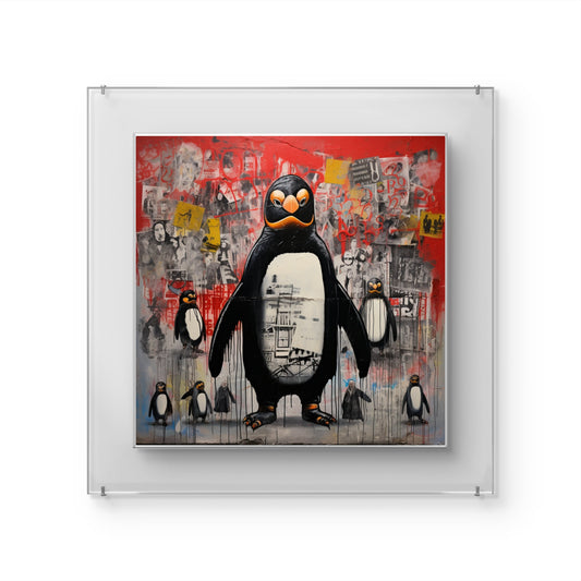 Rebel Penguin Garden Wall Art