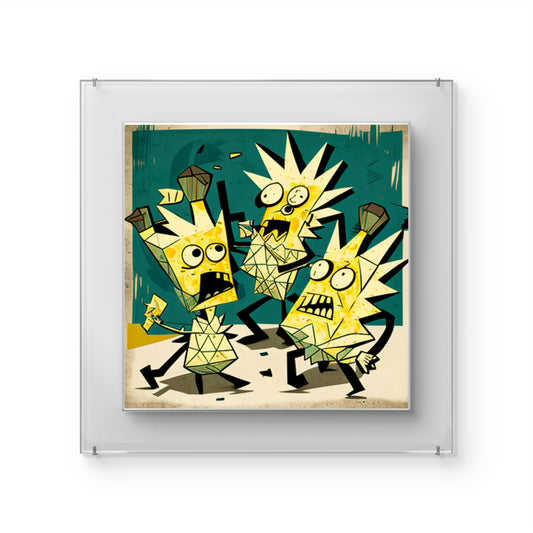 Yellow and Crazy Garden Wall Art