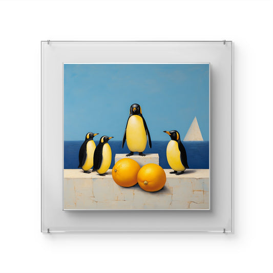 Penguin Family Garden Wall Art